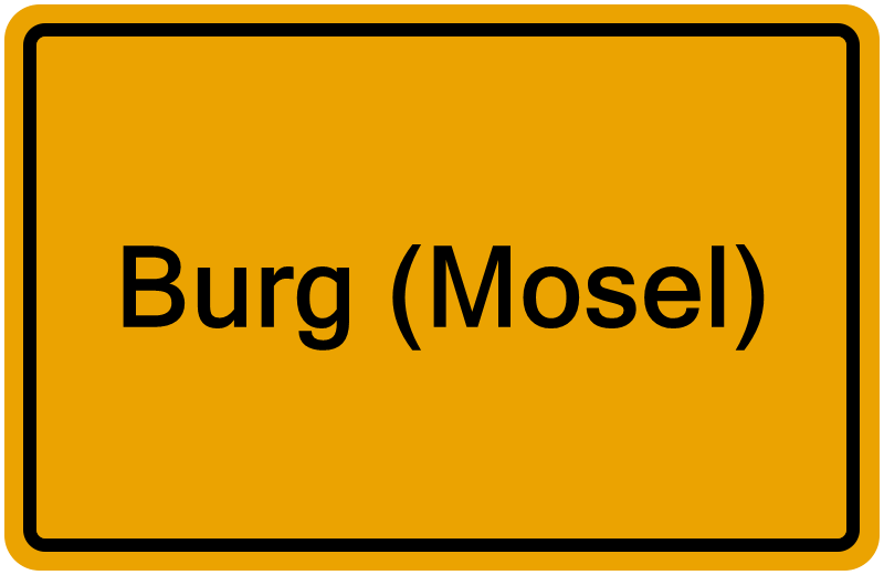 Handelsregister Burg (Mosel)